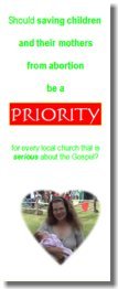 Why saving children from abortion should be a PRIORITY for churches